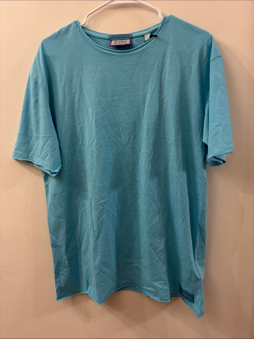 Scotch and Soda - NWT / Light Blue Men's Crew Neck T-Shirt - medium
